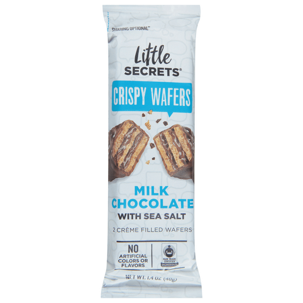Save on Little Secrets Crispy Wafers Milk Chocolate with Sea Salt Order