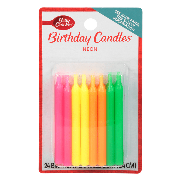 Save on Betty Crocker Birthday Candles Neon Order Online Delivery Giant