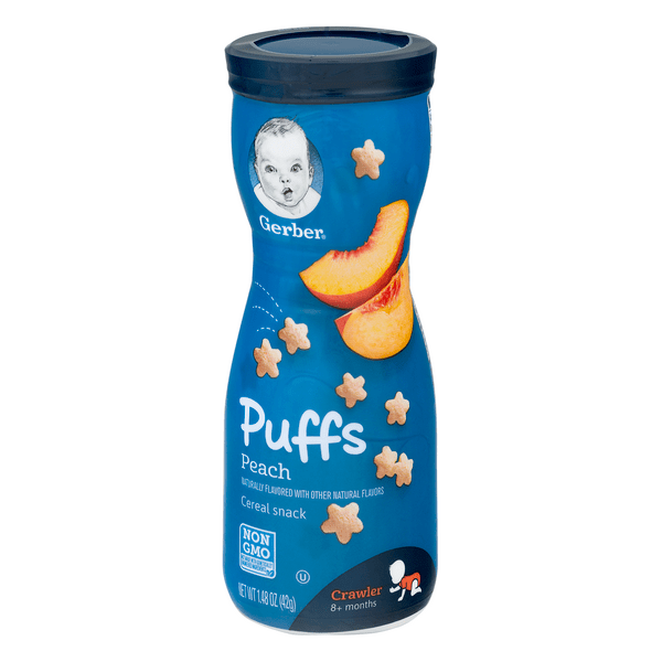 Save on Gerber Puffs Cereal Snack Peach Order Online