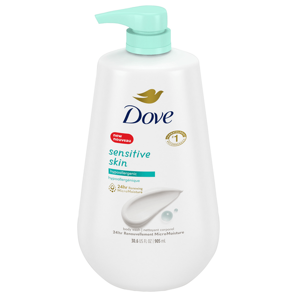 Save on Dove Sensitive Skin Hypoallergenic Body Wash Pump Order Online