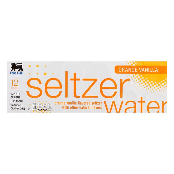 Save on Food Lion Seltzer Water Orange Vanilla 12 pk Order Online