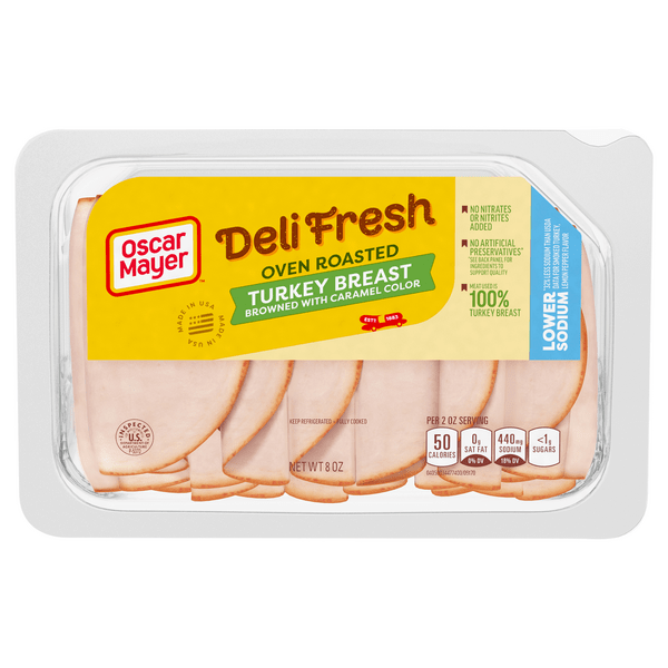 Save on Oscar Mayer Deli Fresh Oven Roasted Turkey Breast Lower Sodium