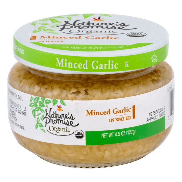 Save on Nature's Promise Organics Garlic Minced in Water Order Online Delivery MARTIN'S