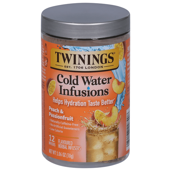 Save on Twinings Cold Infuse Peach & Passionfruit Flavored Water