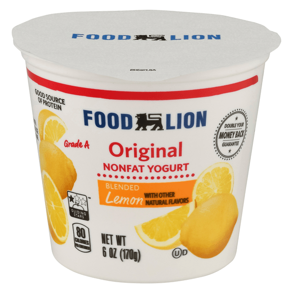 Save on Food Lion Original Non Fat Lemon Yogurt Order Online Delivery