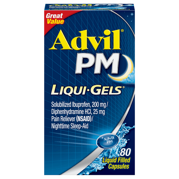 Save on Advil PM LiquiGels Pain Relief Nighttime SleepAid Liquid