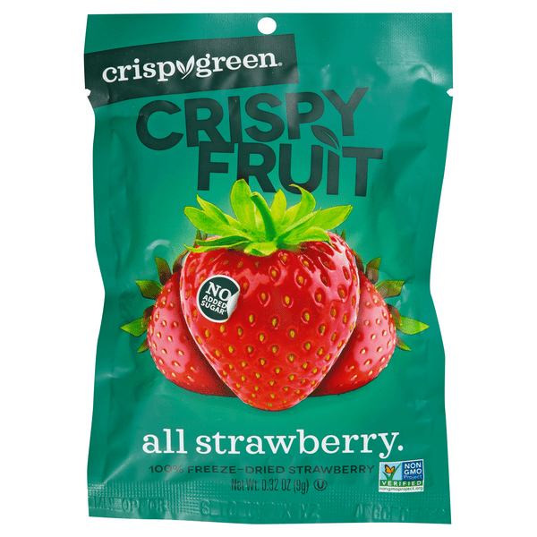 Save on Crispy Green Crispy Fruit FreezeDried Snack All Strawberry