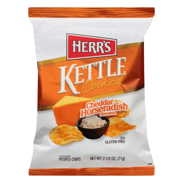 Save on Herr's Kettle Cooked Potato Chips Cheddar Horseradish Flavor Order Online Delivery