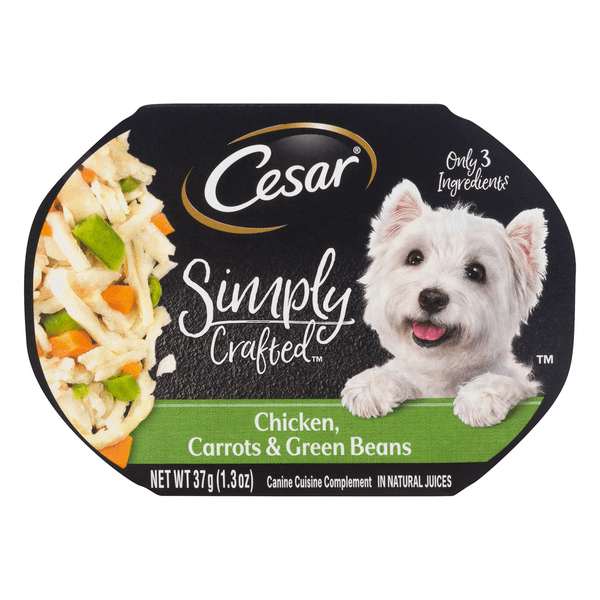 Save on Cesar Simply Crafted Dog Food Complement Chicken Carrots