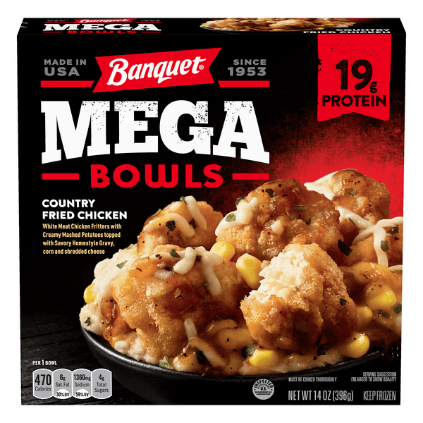 Save on Banquet Mega Bowls Country Fried Chicken Order Online Delivery