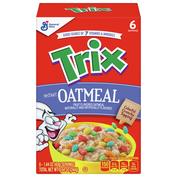 Save on General Mills Trix Instant Oatmeal Fruit Flavored 6 ct Order Online Delivery Stop & Shop