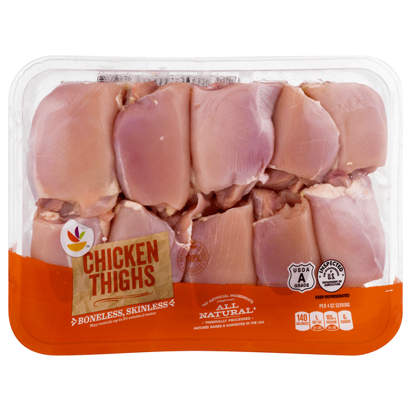 Save on Our Brand Chicken Thighs Boneless Skinless Value Pack Fresh