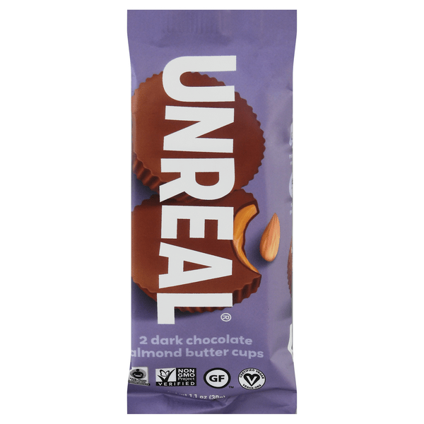Save on UNREAL Dark Chocolate Almond Butter Cups Gluten Free 2 ct Order Online Delivery Giant