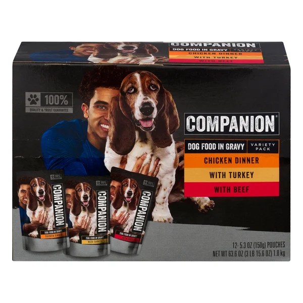 Save on Companion Wet Dog Food In Gravy Variety Pack 12 ct Order