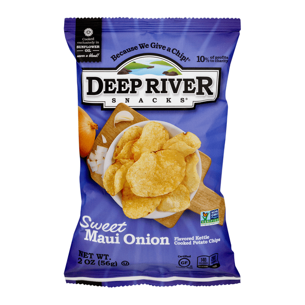 Save on Deep River Snacks Sweet Maui Onion Kettle Cooked Potato Chips