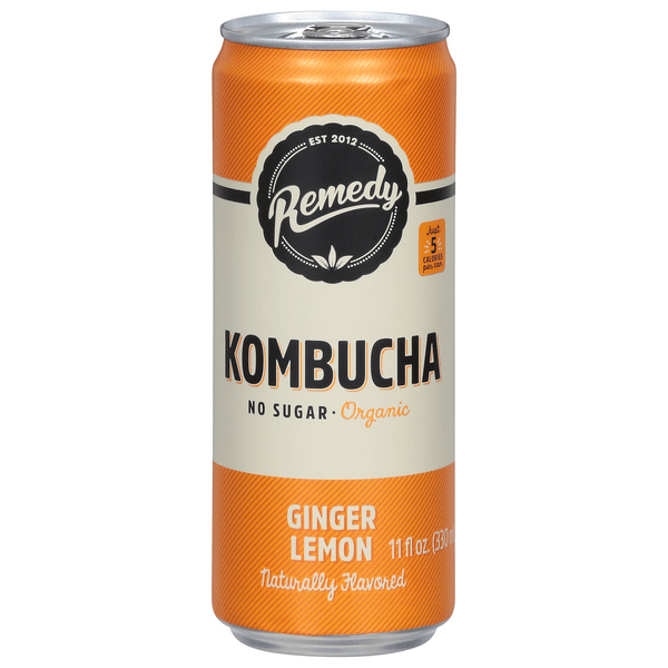 Save on Remedy Ginger Lemon Kombucha No Sugar Organic Order Online