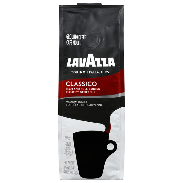 Save on LavAzza Classico Medium Roast Coffee (Ground) Order Online