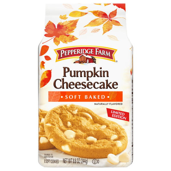 Save on Pepperidge Farm Soft Baked Cookies Pumpkin Cheesecake 8 ct Order Online Delivery