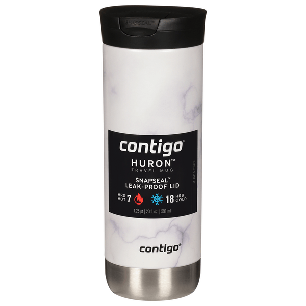 Save on Contigo Huron Travel Mug White Marble 20 oz Order Online