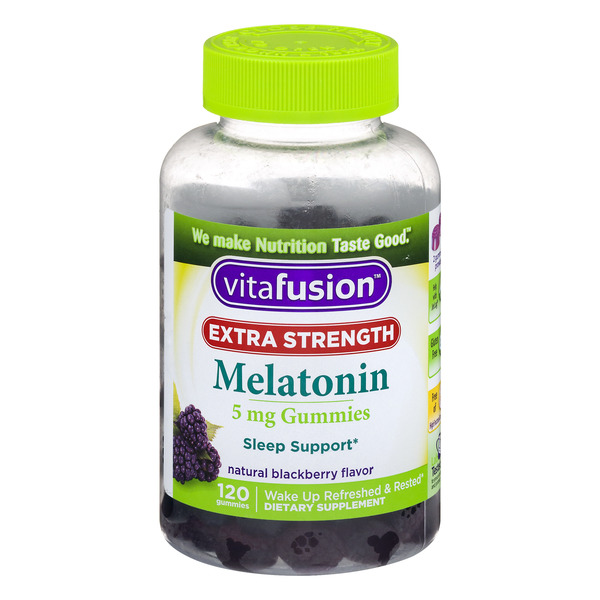Save on Vitafusion Melatonin 5 mg Gummies Extra Strength Blackberry