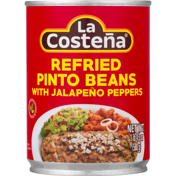 Save on La Costena Refried Pinto Beans with Jalapeno Peppers Order