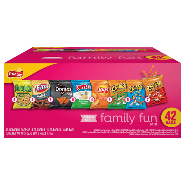Save on FritoLay Snacks Family Fun Variety Pack 42 ct Order Online