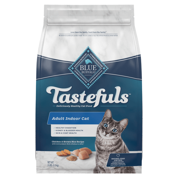 Save on BLUE Tastefuls Indoor Adult Dry Cat Food Chicken & Brown Rice