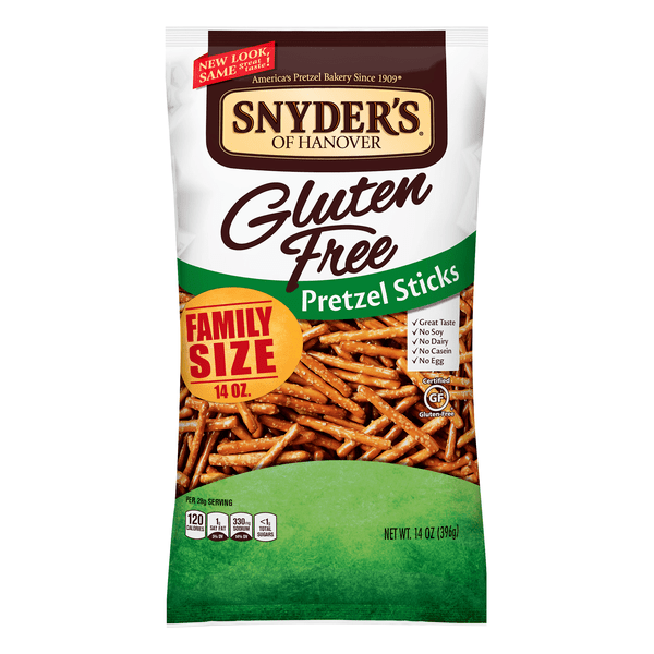 Save on Snyder's of Hanover Pretzel Sticks Gluten Free Family Size