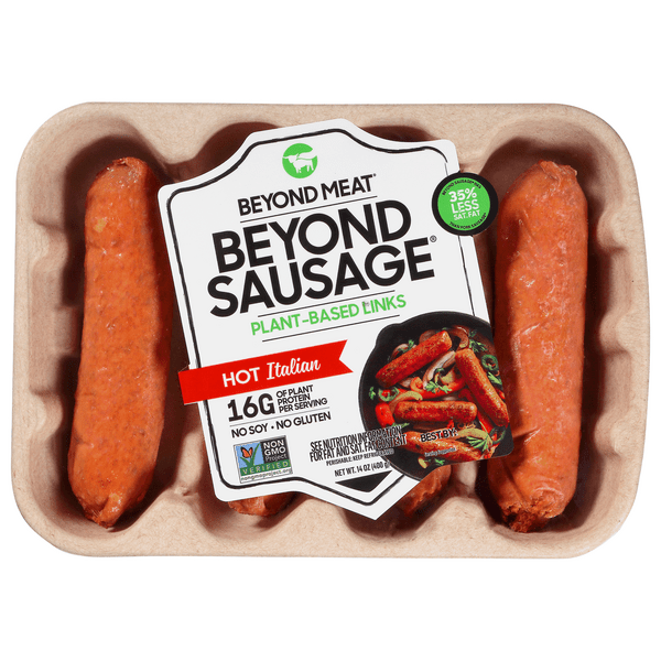 Save on Beyond Meat Beyond Italian Sausage Hot PlantBased 4 ct Order