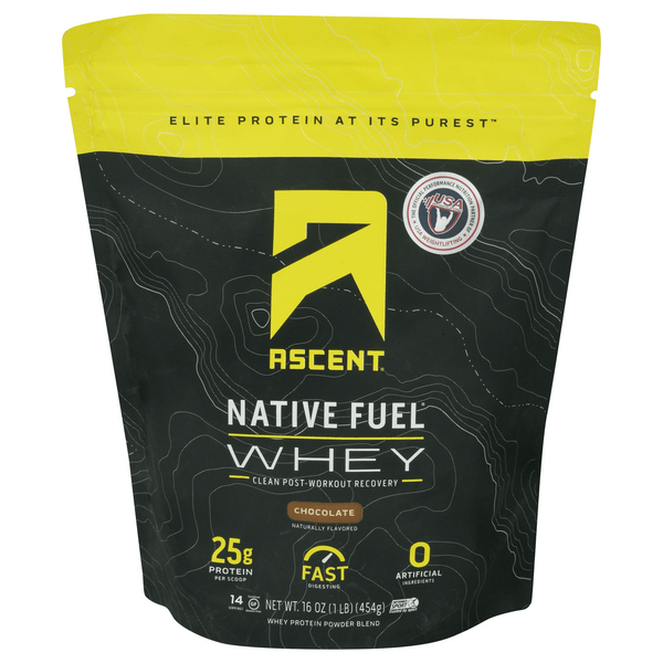 Save on Ascent Native Fuel Whey Protein Powder Chocolate Order Online