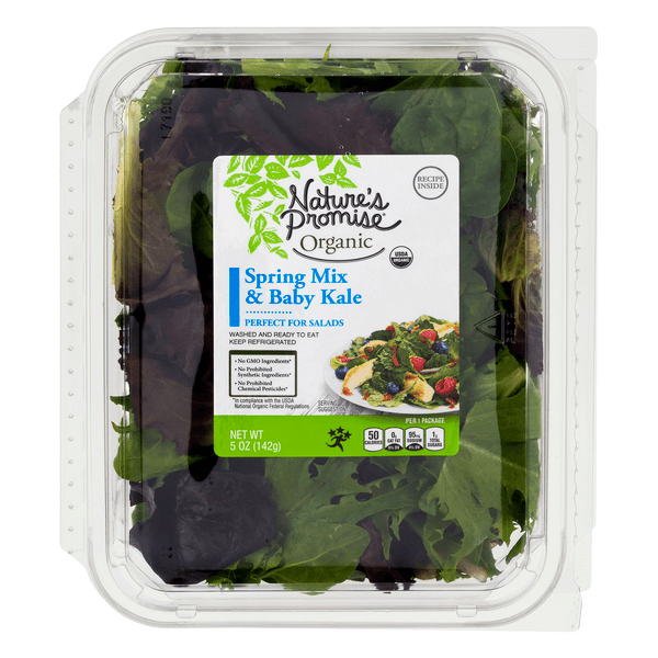 Save on Nature's Promise Organic Spring Mix & Baby Kale Order Online