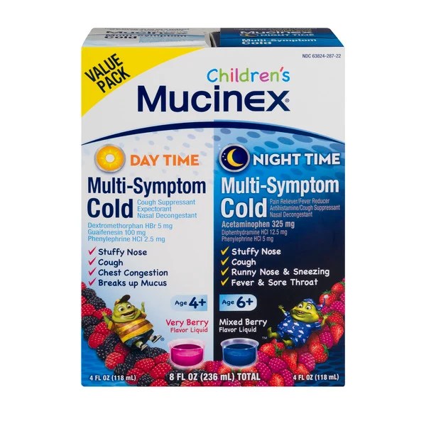 Save on Mucinex Children's Day Time & Night Time MultiSymptom Cold