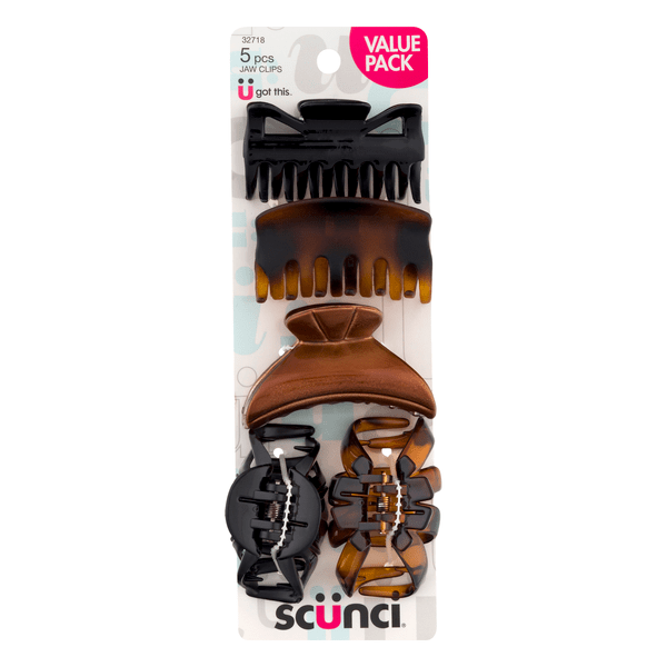 Save on Scunci Jaw Clips Assorted Value Pack Order Online Delivery GIANT