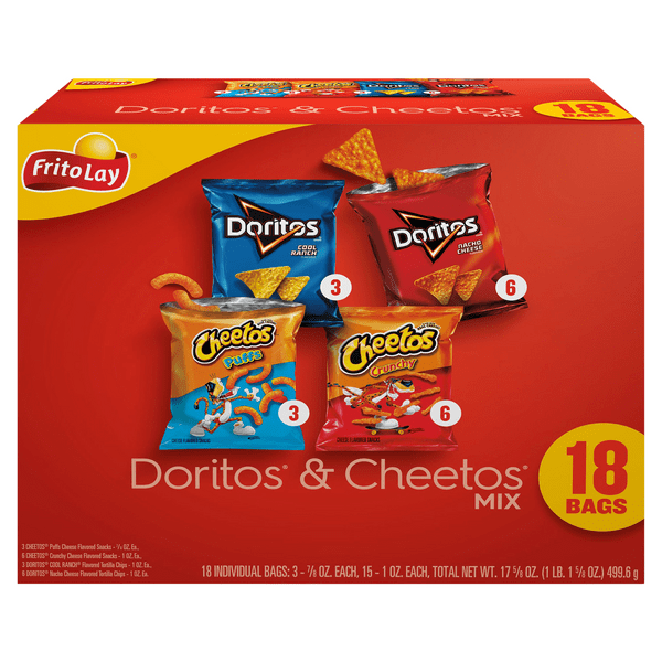 Save on FritoLay Doritos & Cheetos Mix Variety Pack 18 ct Order