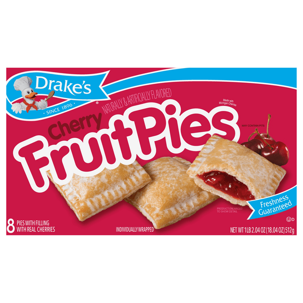 Save on Drake's Fruit Pies Cherry 8 ct Order Online Delivery MARTIN'S