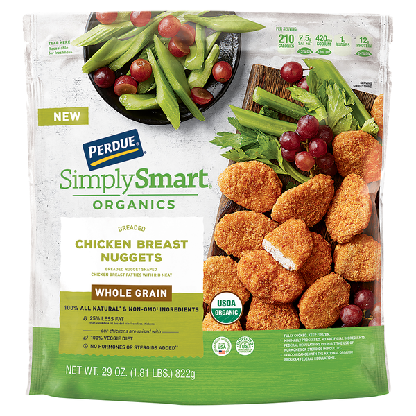 Save on Perdue Simply Smart Organics Breaded Chicken Breast Nuggets Whole Grain Order Online