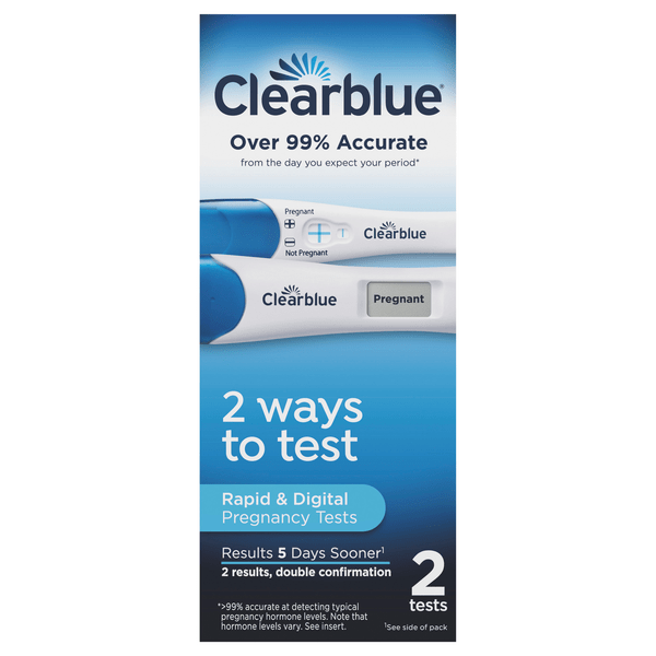 Save on Clearblue Digital & Rapid Pregnancy Tests Order Online Delivery