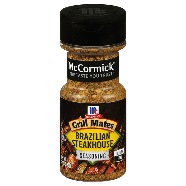 Save on McCormick Grill Mates Brazilian Steakhouse Seasoning Gluten