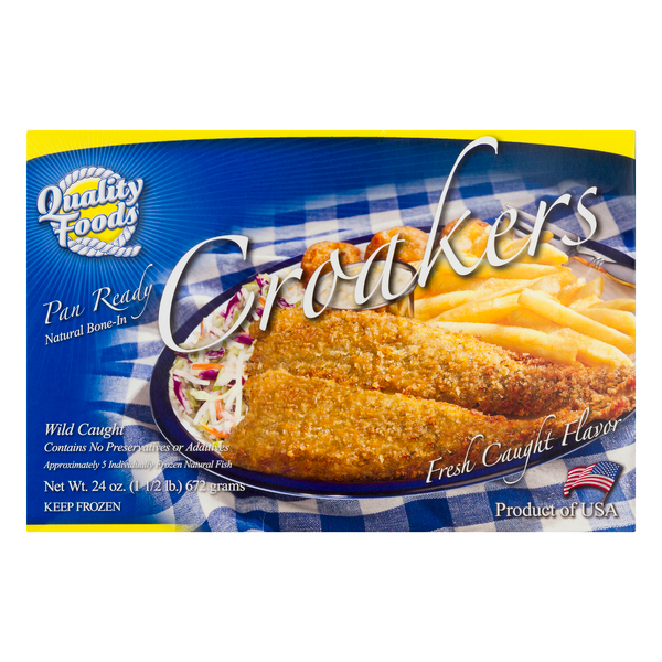 Save on Quality Foods Croakers Pan Ready Wild Caught Frozen Order