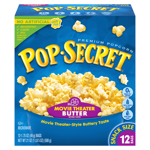Save on Pop Secret Microwave Popcorn Movie Theater Butter Snack Size