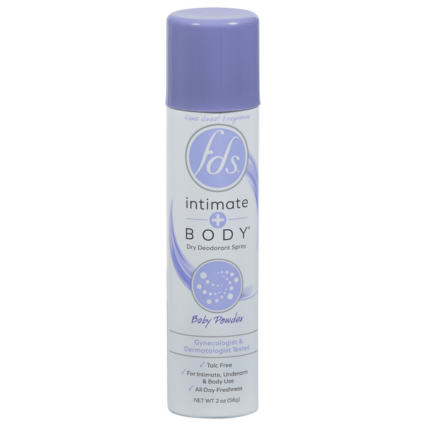 Save on FDS Intimate + Body Dry Deodorant Spray Baby Powder Order