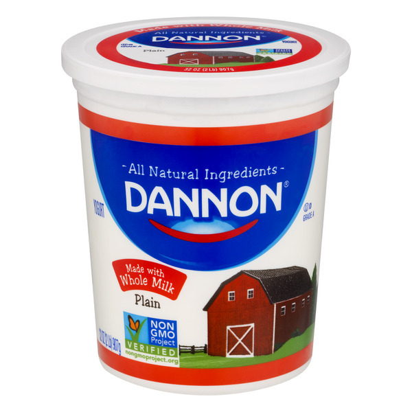 Save on Dannon Yogurt Plain Whole Milk All Natural Order Online
