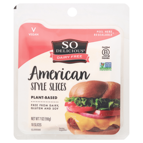 Save on So Delicious Dairy Free American Style Cheese Slices Plant