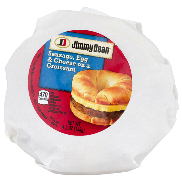 Save on Jimmy Dean Croissant Sandwich Sausage, Egg & Cheese Order Online Delivery Stop & Shop