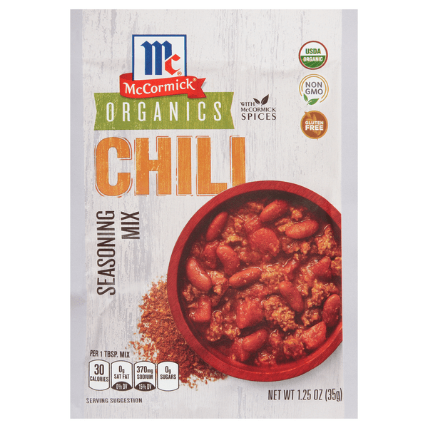Save on McCormick Organics Chili Seasoning Mix Packet Gluten Free Order Online Delivery GIANT