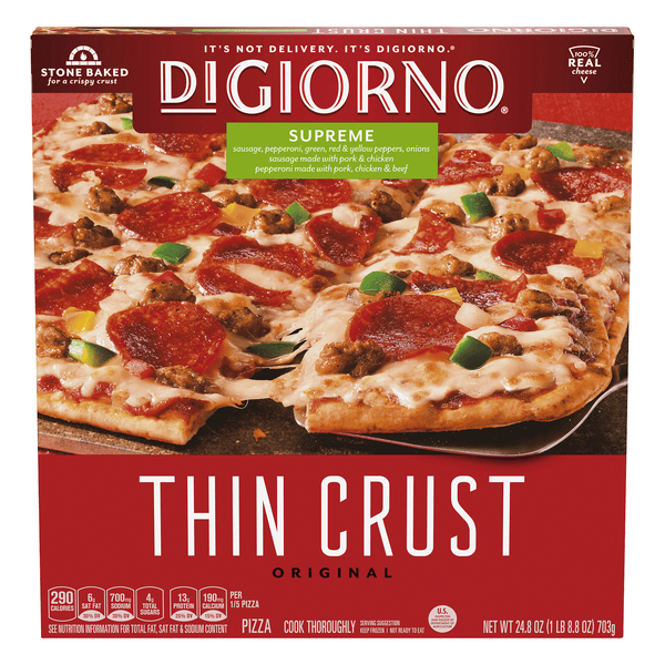 Save on DiGiorno Thin Crust Pizza Supreme Original Order Online