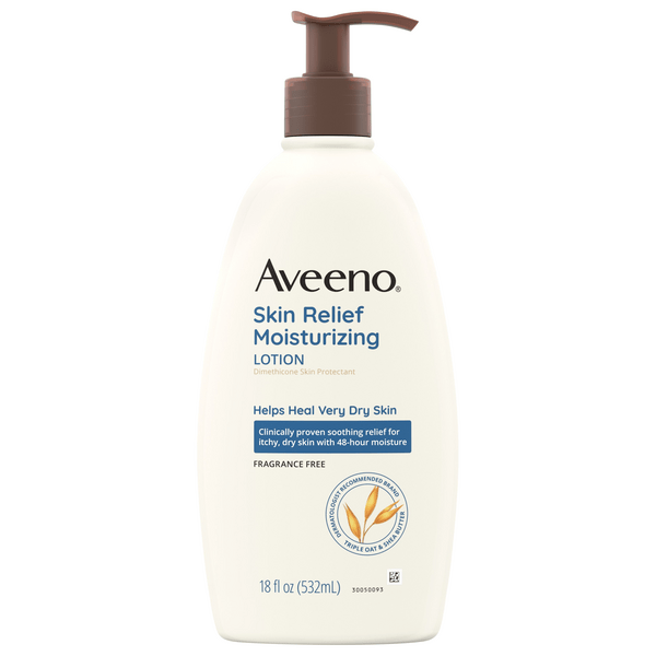 Save on Aveeno Skin Relief Moisturizing Lotion Very Dry Skin Fragrance Free Pump Order Online