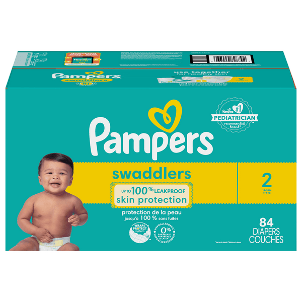 Save on Pampers Swaddlers Size 2 Baby Diapers 1218 lb Order Online