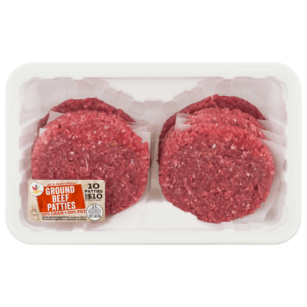 Save on Giant Ground Beef Patties 80 Lean 10 ct Order Online
