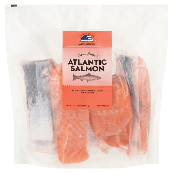 Save on Great American Seafood Atlantic Salmon Frozen Order Online